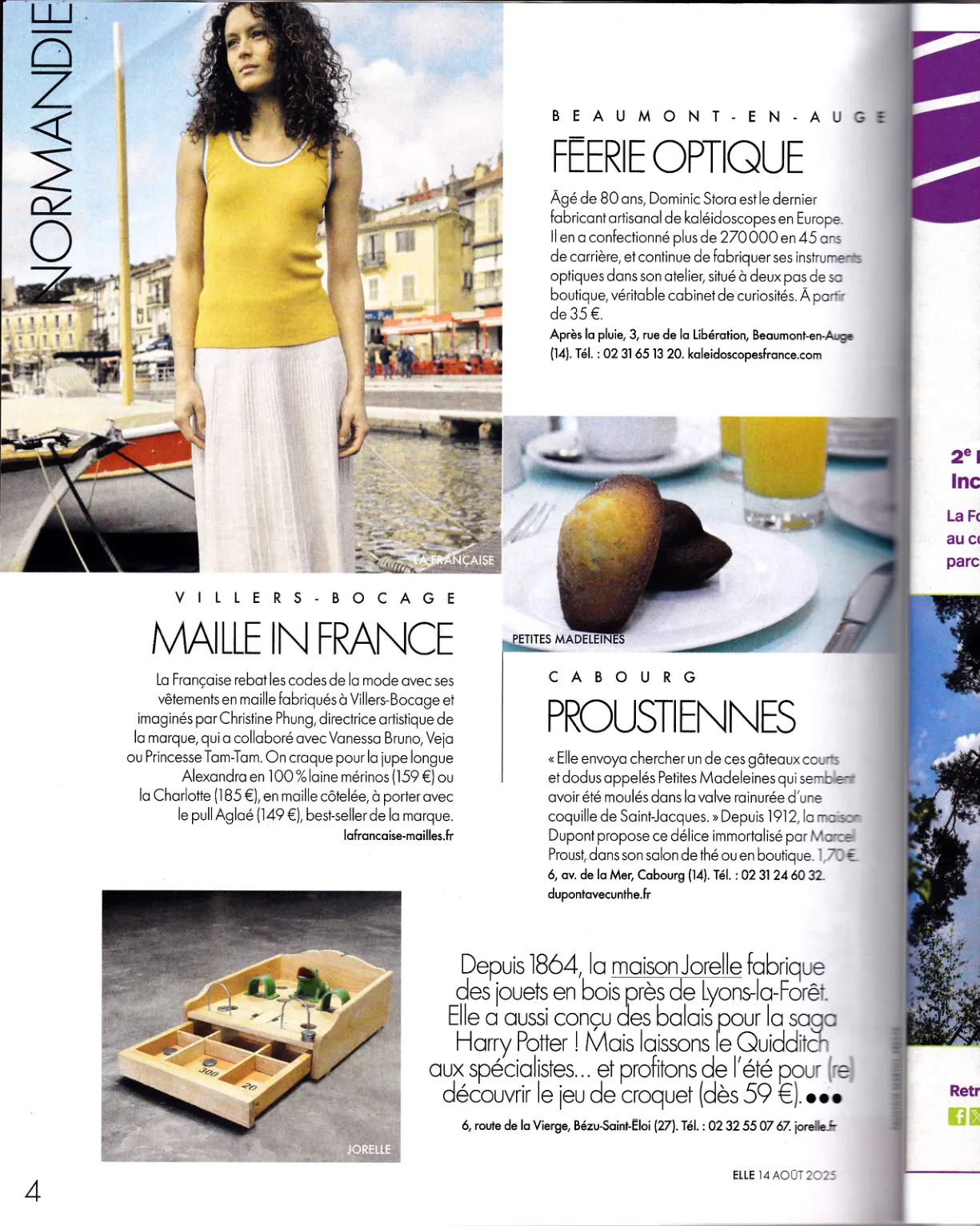 Article ELLE Normandie : Féerie optique
